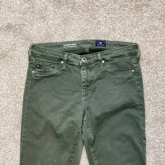 AG The Abbey Sateen Mid-Rise Skinny Ankle Jeans Anthropologie Leg Lengthening 27 - Picture 5 of 10